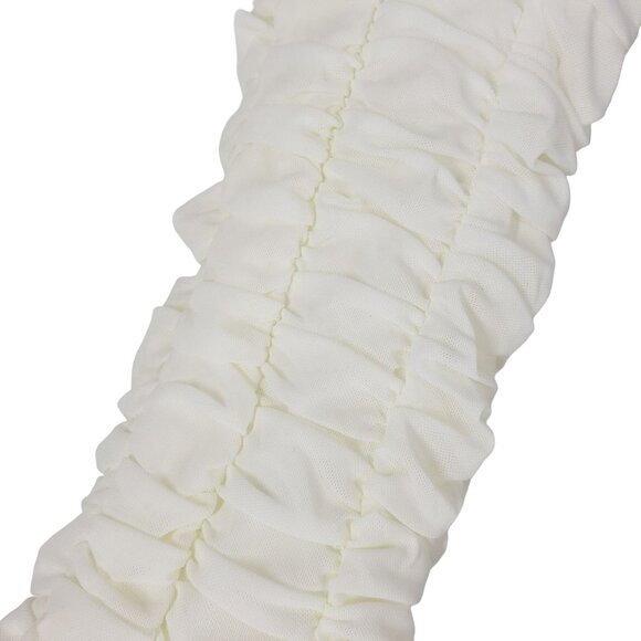 I.AM.GIA Ophelia White Ruched Ruffle Flare Pants Festival Fairycore Whimsigoth - Picture 7 of 11